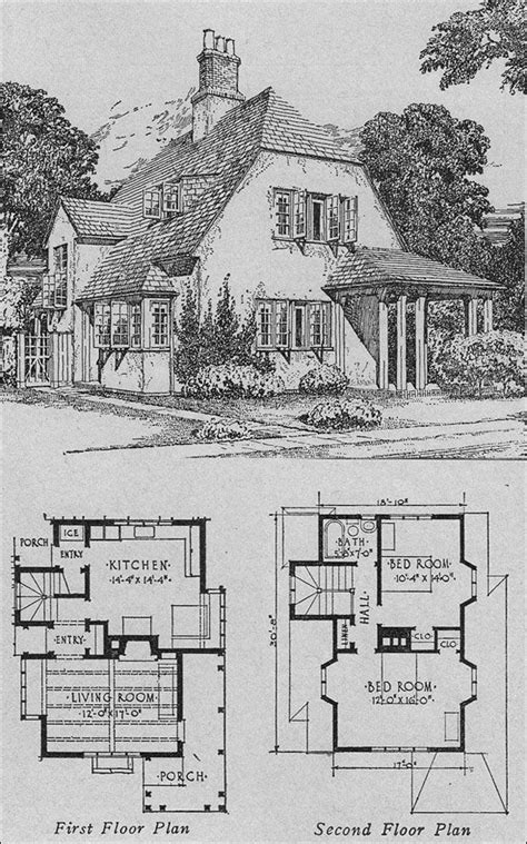 1920s english cottage house plans.